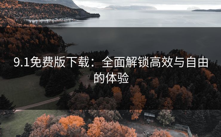9.1免费版下载：全面解锁高效与自由的体验